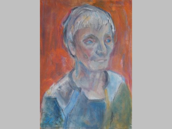 Ries mor Joan Boeck (*1918 - +2009)
Olie på lærred (33x23), 1999