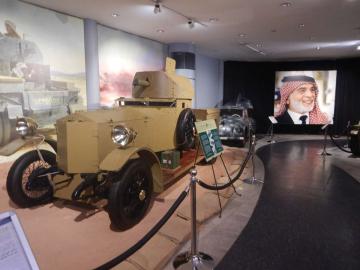 Amman og Det kongelige Automobilmuseum. Her et panserkøretøj, der er som taget ud af et TIn Tin album (eller også er det omvendt)